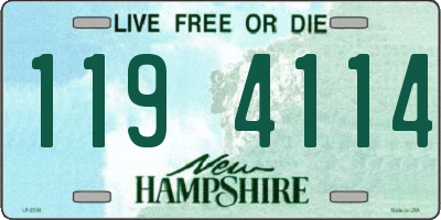 NH license plate 1194114
