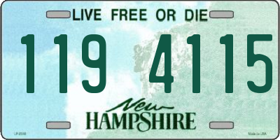 NH license plate 1194115