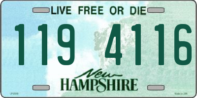 NH license plate 1194116