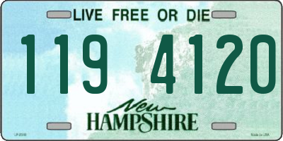 NH license plate 1194120