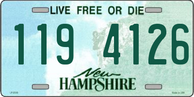 NH license plate 1194126