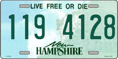 NH license plate 1194128