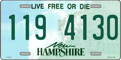 NH license plate 1194130