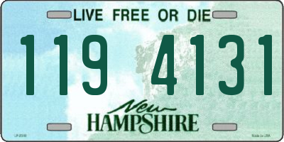 NH license plate 1194131