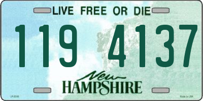 NH license plate 1194137