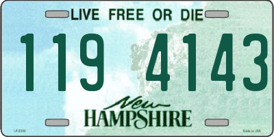 NH license plate 1194143