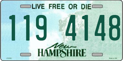 NH license plate 1194148