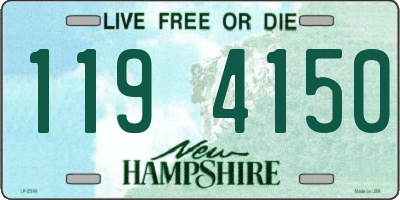 NH license plate 1194150