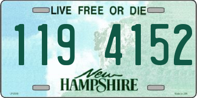 NH license plate 1194152