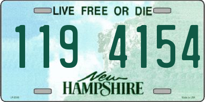 NH license plate 1194154