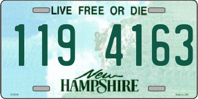 NH license plate 1194163