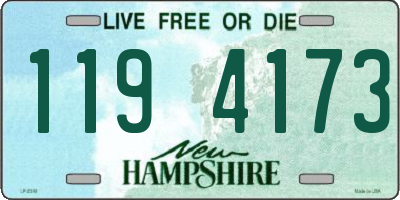 NH license plate 1194173