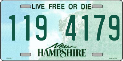 NH license plate 1194179