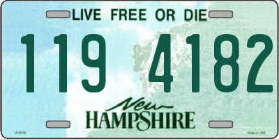 NH license plate 1194182