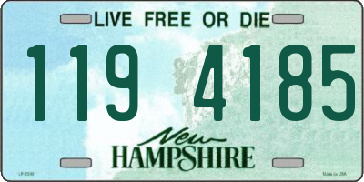 NH license plate 1194185
