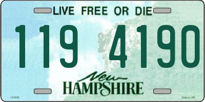 NH license plate 1194190