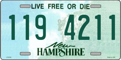 NH license plate 1194211