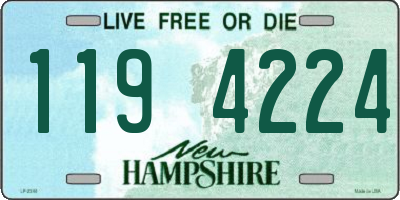 NH license plate 1194224