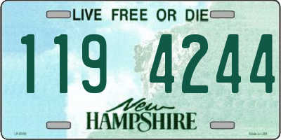 NH license plate 1194244