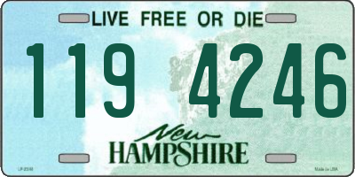 NH license plate 1194246