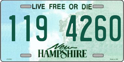NH license plate 1194260