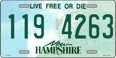 NH license plate 1194263
