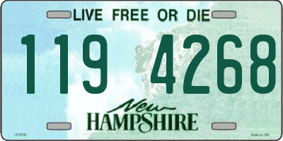 NH license plate 1194268