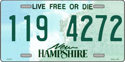 NH license plate 1194272