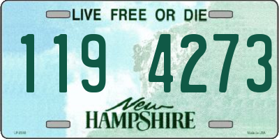 NH license plate 1194273