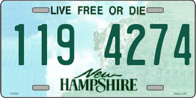 NH license plate 1194274