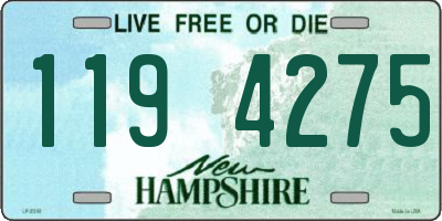 NH license plate 1194275