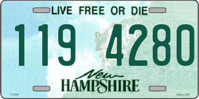 NH license plate 1194280