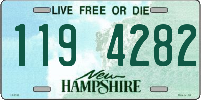 NH license plate 1194282