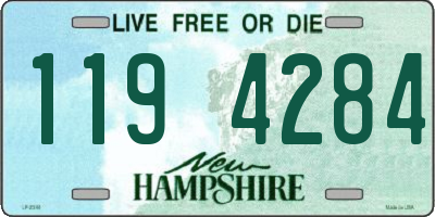 NH license plate 1194284