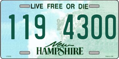 NH license plate 1194300