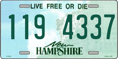 NH license plate 1194337