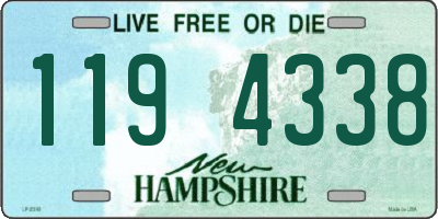 NH license plate 1194338