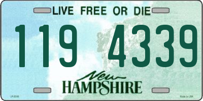 NH license plate 1194339