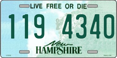 NH license plate 1194340