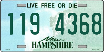 NH license plate 1194368