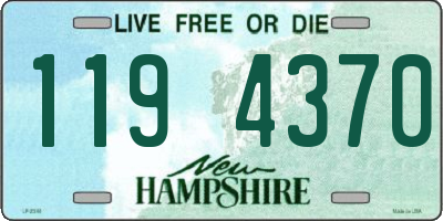 NH license plate 1194370