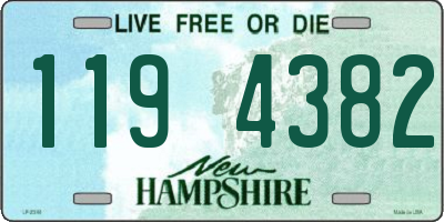 NH license plate 1194382