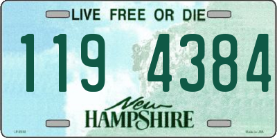 NH license plate 1194384