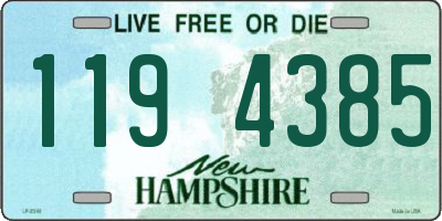 NH license plate 1194385