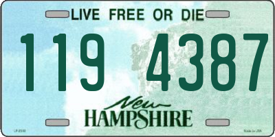 NH license plate 1194387