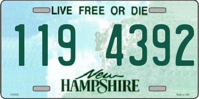 NH license plate 1194392