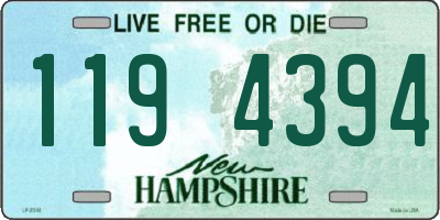 NH license plate 1194394