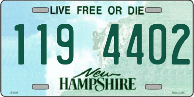 NH license plate 1194402