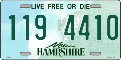 NH license plate 1194410