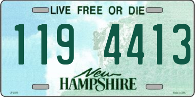 NH license plate 1194413